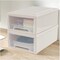 Drawer Unit Plastic, 6 Quart Stacking Plastic Storage Drawers, 3 Packs